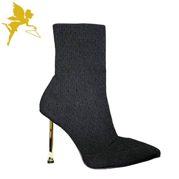 NWOB SIMMI London Shae Sock Pointy Toe Booties - Picture 2 of 10